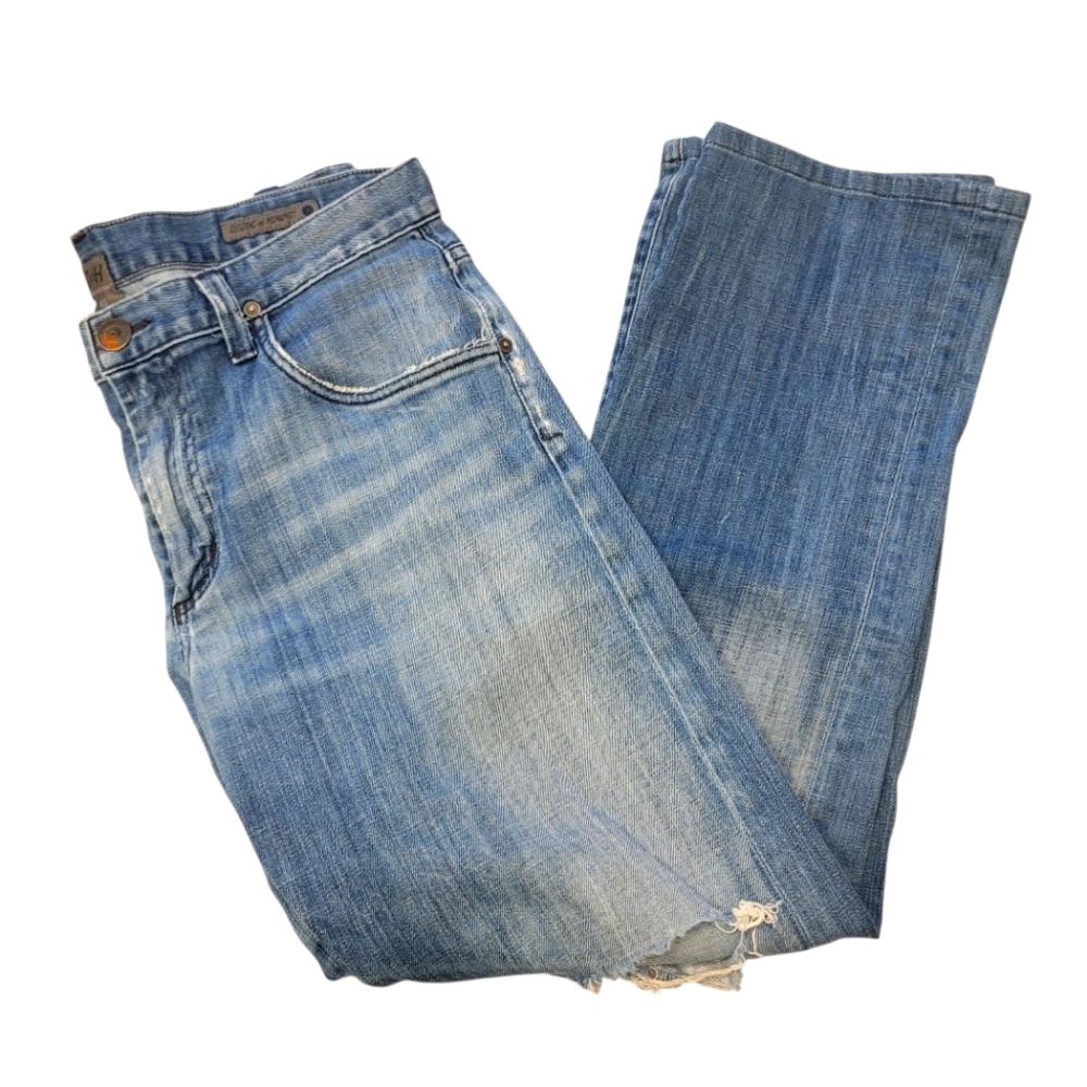 Citizens of Humanity Men's Perfect Blue Denim Destressed Jeans Size 32